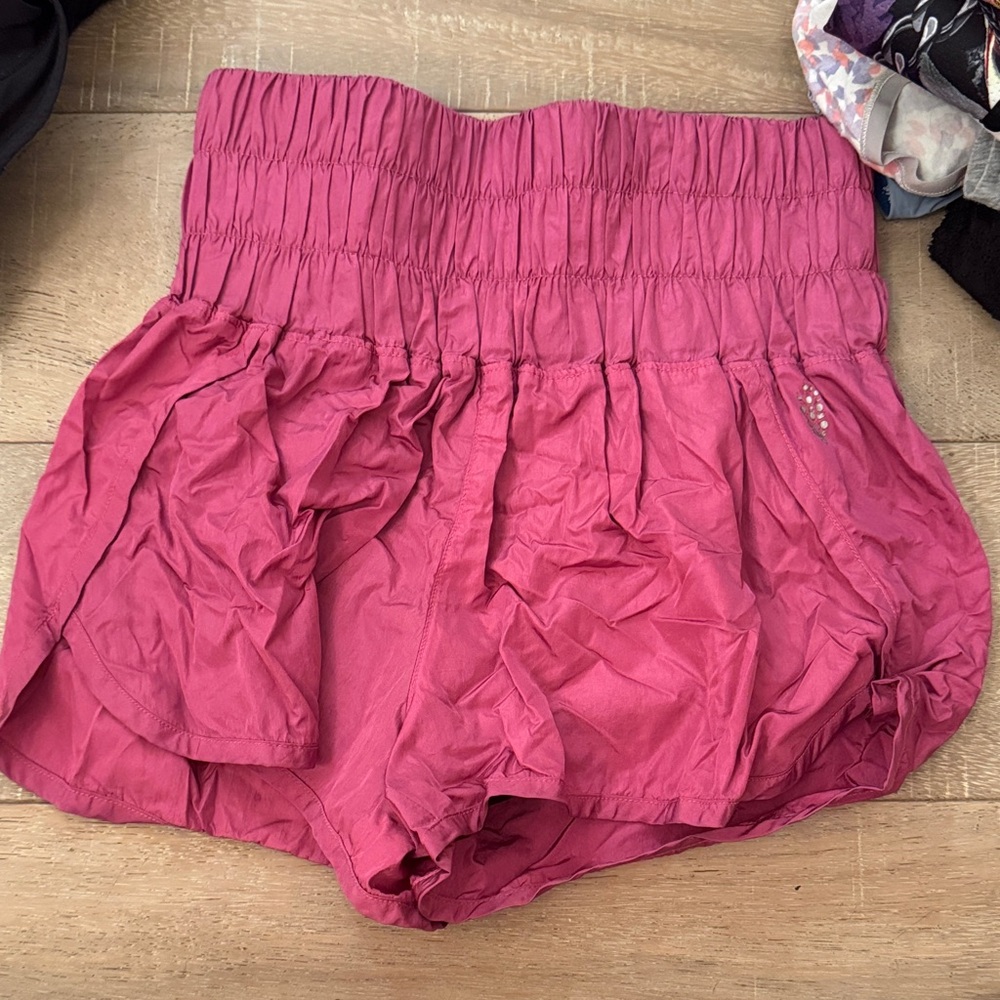 Women's Pink High-Waisted Shorts